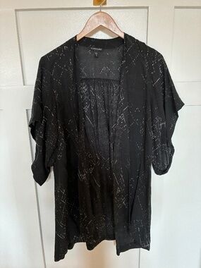 Eileen Fisher silk blend Marrakesh kimono